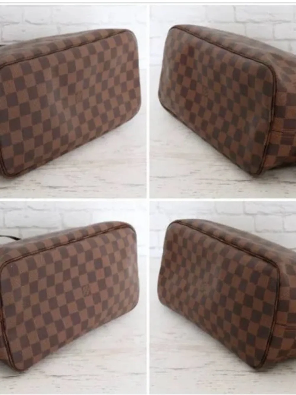 Louis Vuitton Brown Checkered Tote Bag